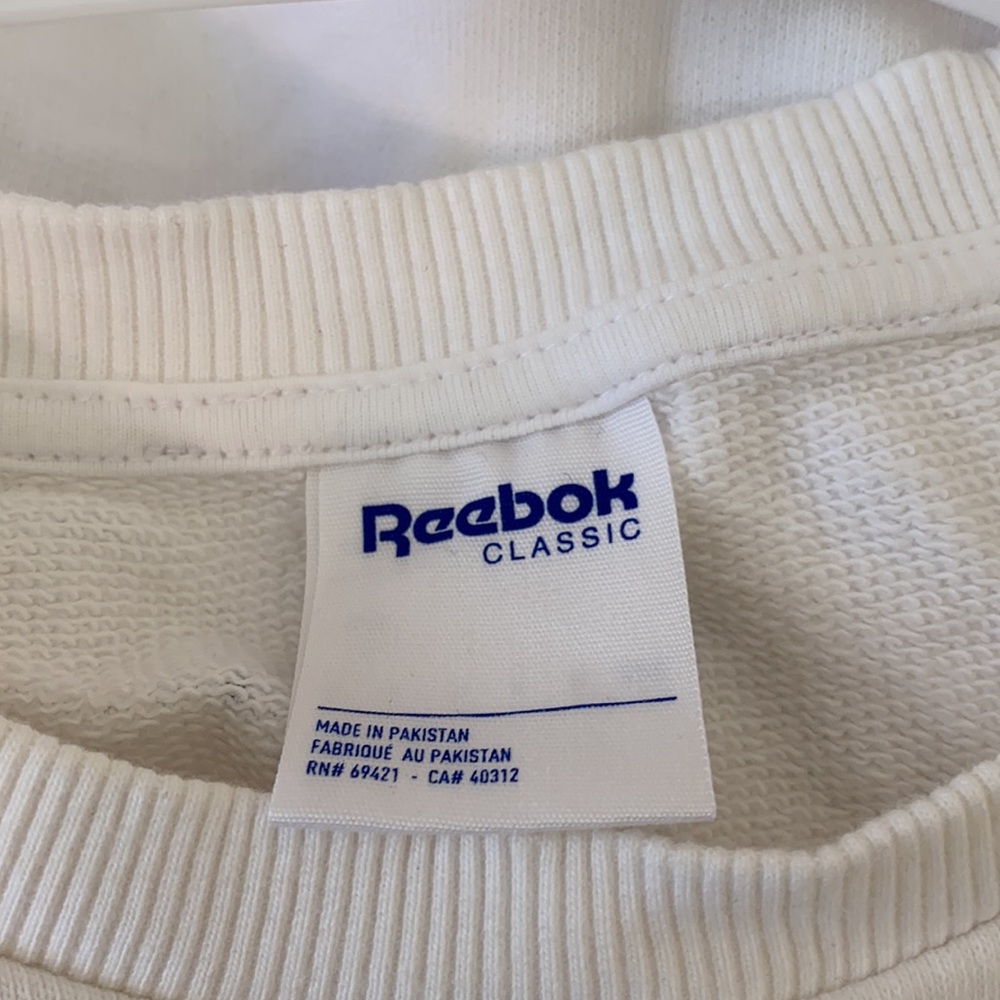 White Reebok Crewneck - Picture 3 of 4
